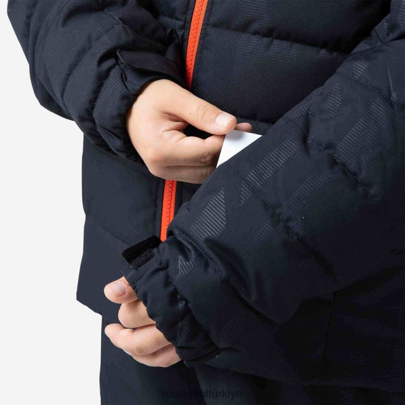 Rossignol Rapide Hero kayak ceketi siyah erkek çocuklar üstler F0TFH1222