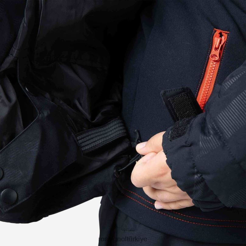 Rossignol Rapide Hero kayak ceketi siyah erkek çocuklar üstler F0TFH1222