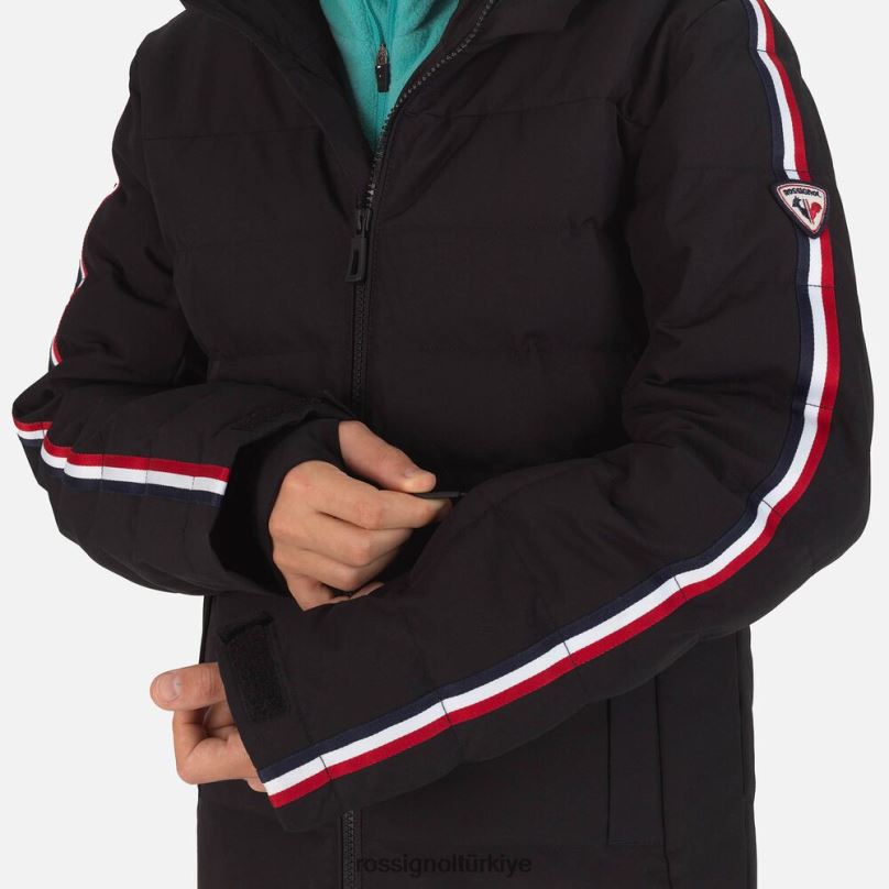 Rossignol hiver polydown kayak ceketi siyah erkek çocuklar üstler F0TFH1201