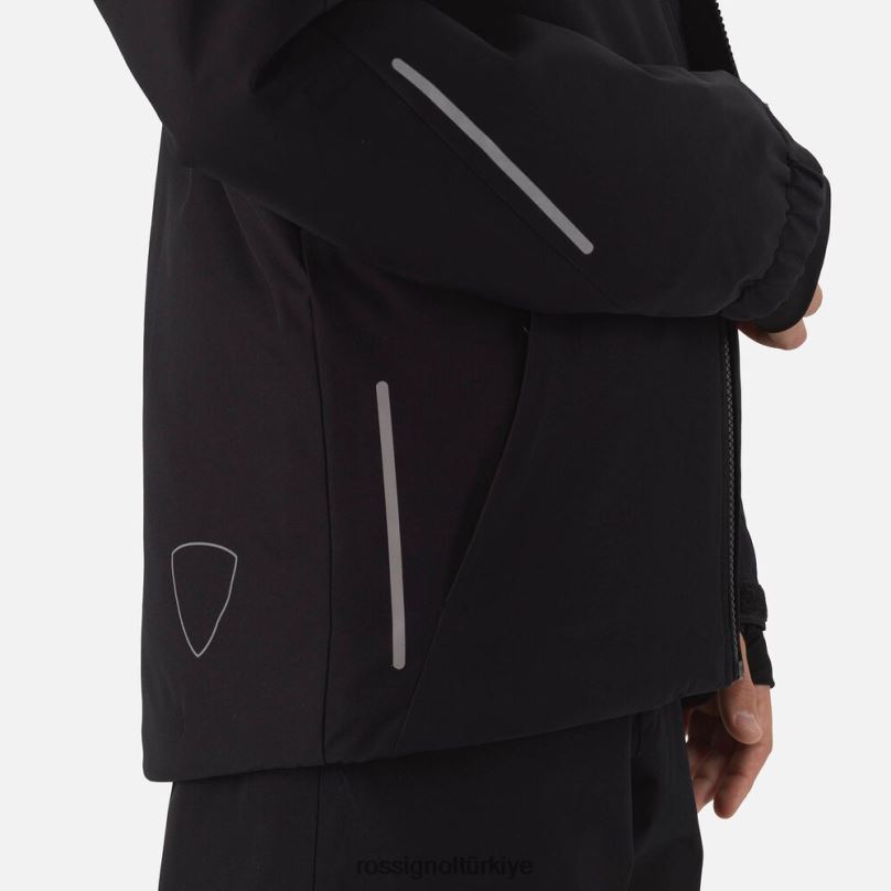 Rossignol kurs kayak ceketi siyah erkek çocuklar üstler F0TFH1238