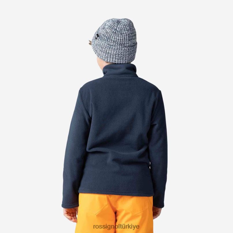 Rossignol yarım fermuarlı polar üst koyu lacivert erkek çocuklar üstler F0TFH1134