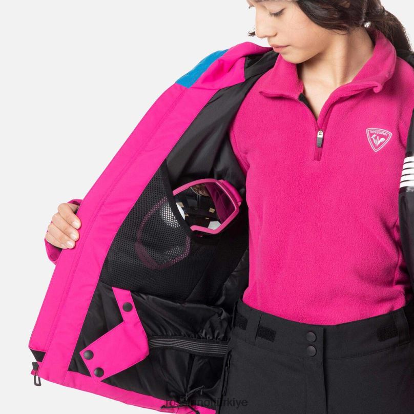 Rossignol kayak ceketi orkide pembesi gençler üstler F0TFH1195