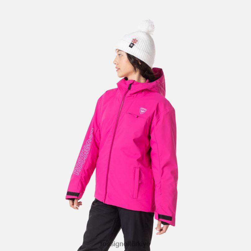 Rossignol kayak ceketi orkide pembesi gençler üstler F0TFH1195
