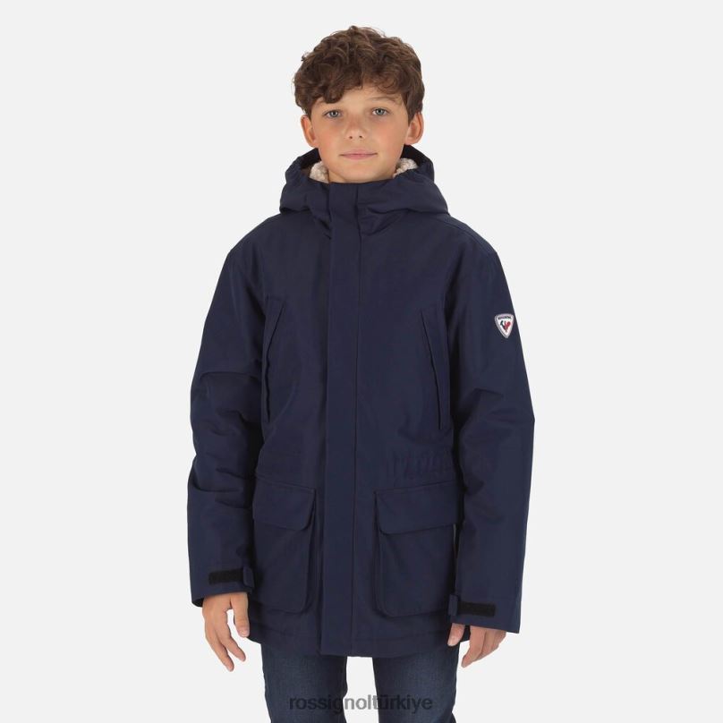 Rossignol parka koyu lacivert gençler üstler F0TFH1157