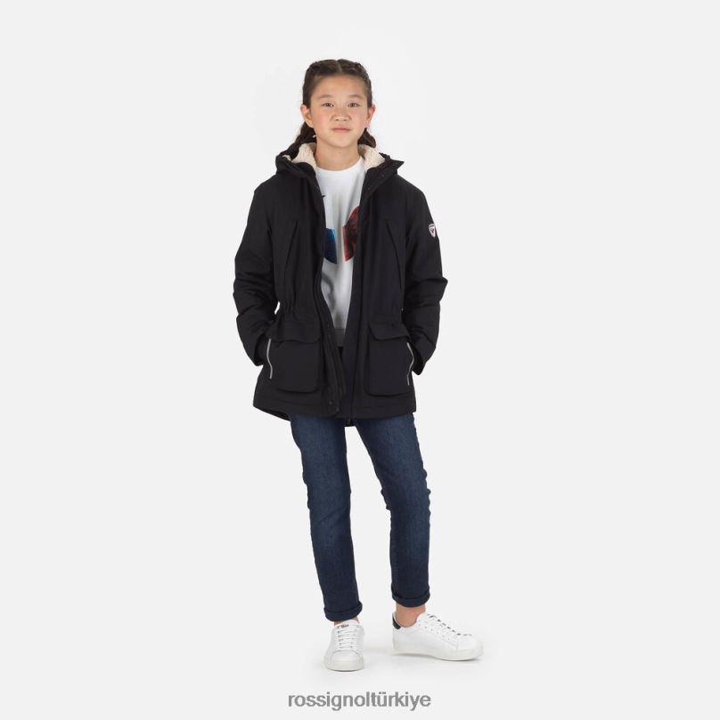 Rossignol parka siyah gençler üstler F0TFH1154