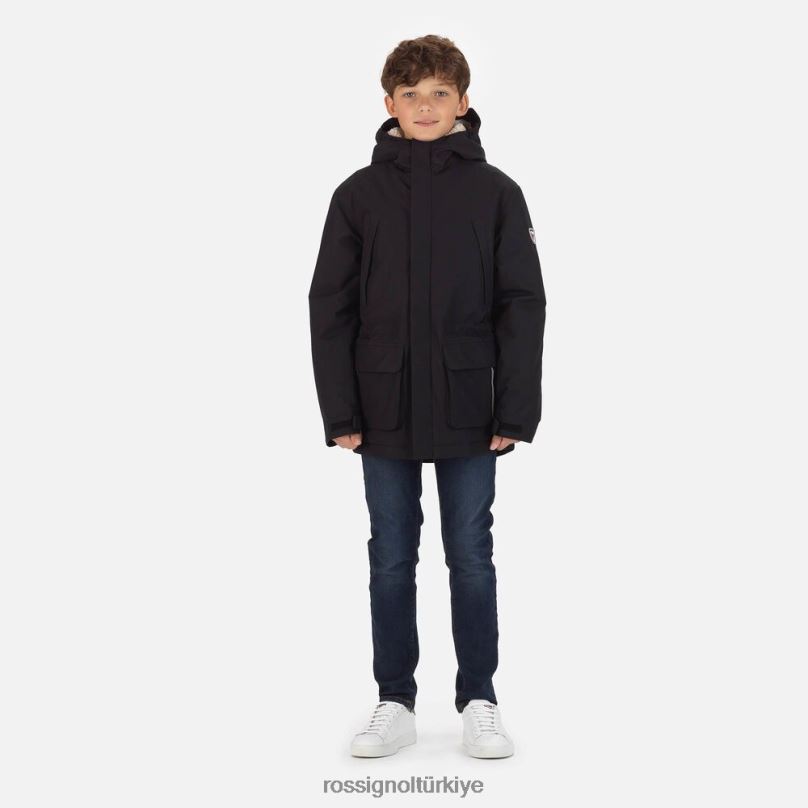 Rossignol parka siyah gençler üstler F0TFH1154