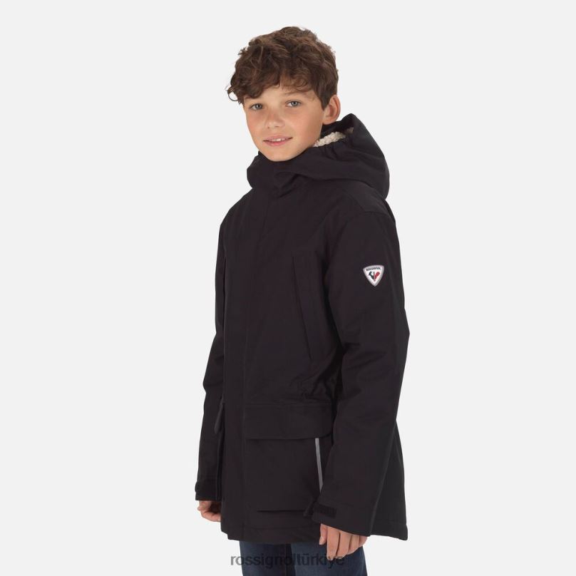 Rossignol parka siyah gençler üstler F0TFH1154
