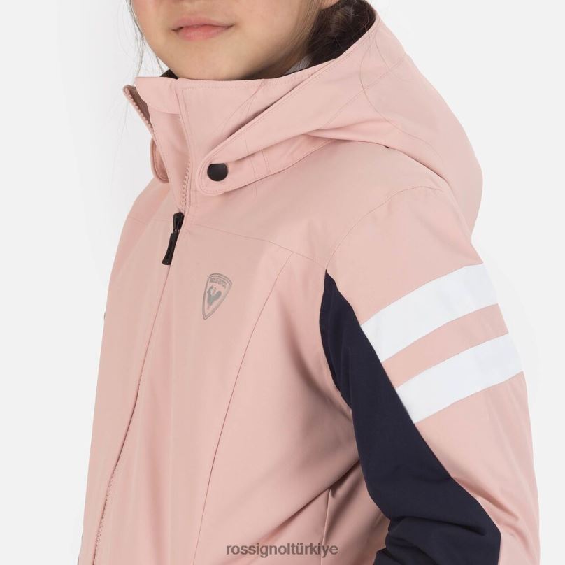 Rossignol kayak ceketi toz pembe kızlar üstler F0TFH1217