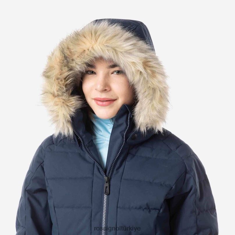 Rossignol polydown kayak ceketi koyu lacivert kızlar üstler F0TFH1175