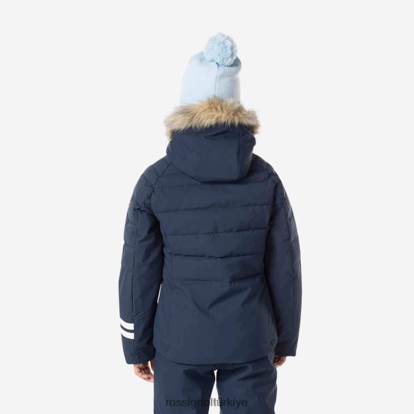 Rossignol polydown kayak ceketi koyu lacivert kızlar üstler F0TFH1175