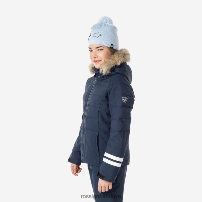 Rossignol polydown kayak ceketi koyu lacivert kızlar üstler F0TFH1175