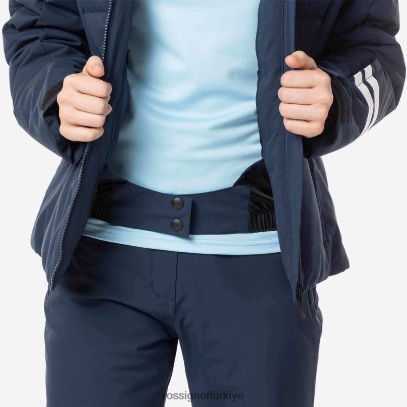 Rossignol polydown kayak ceketi koyu lacivert kızlar üstler F0TFH1175