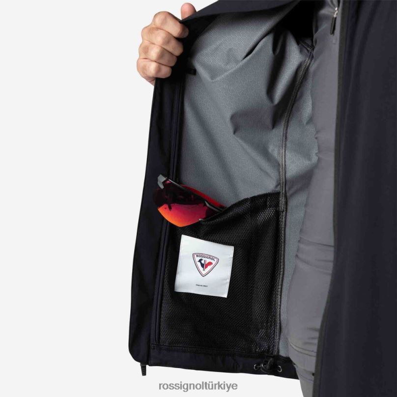 Rossignol poursuite ceket siyah erkekler üstler F0TFH558