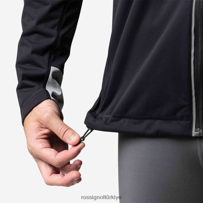 Rossignol poursuite ceket siyah erkekler üstler F0TFH558