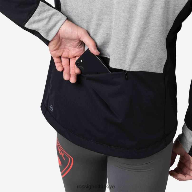 Rossignol poursuite ceket siyah erkekler üstler F0TFH558