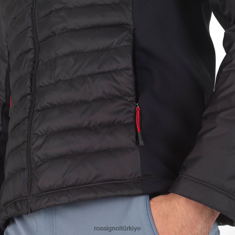 Rossignol skpr hibrit hafif ceket siyah erkekler üstler F0TFH342