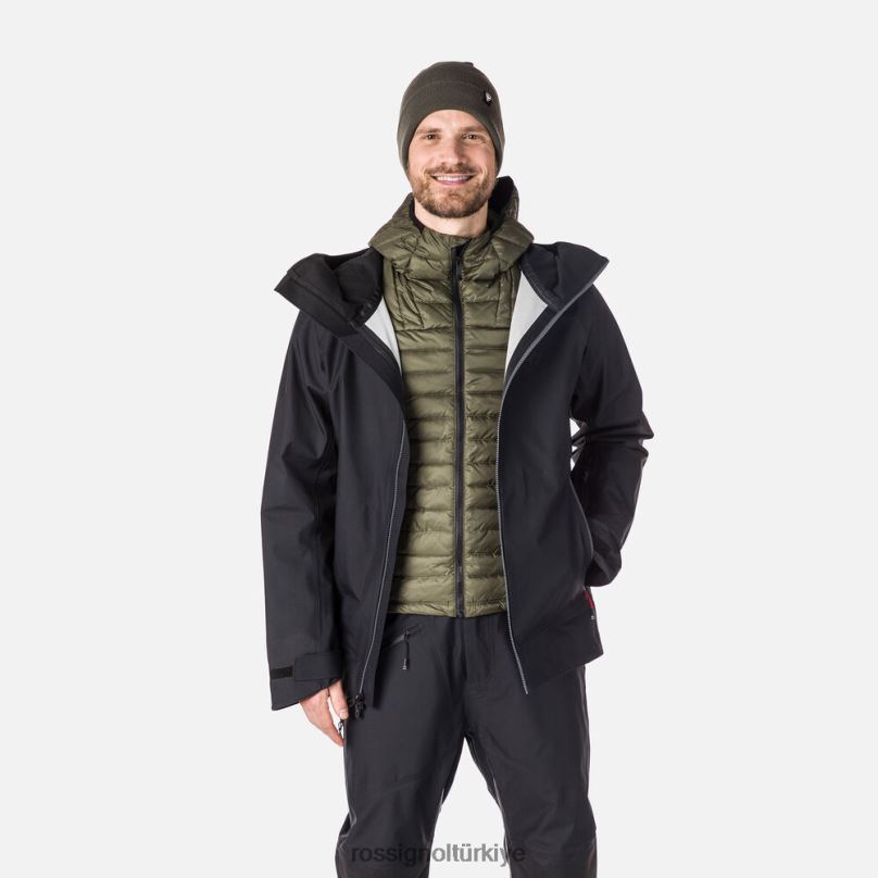 Rossignol skpr üç katmanlı ceket siyah erkekler üstler F0TFH529