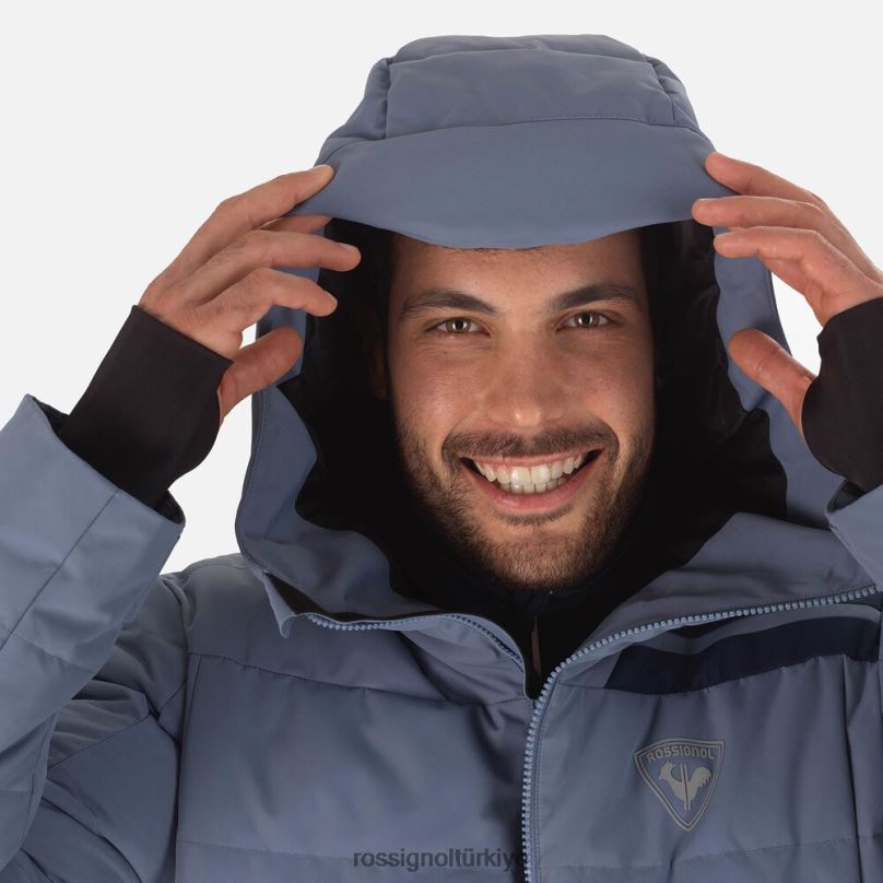 Rossignol Rapide kayak ceketi Mavi gri erkekler üstler F0TFH138