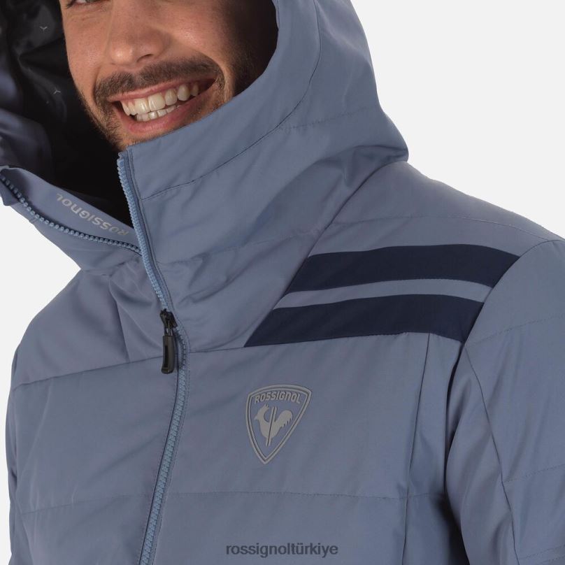 Rossignol Rapide kayak ceketi Mavi gri erkekler üstler F0TFH138