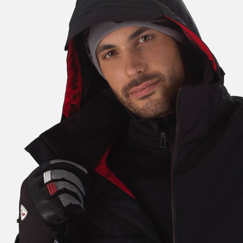 Rossignol hava kayak ceketi siyah erkekler üstler F0TFH654