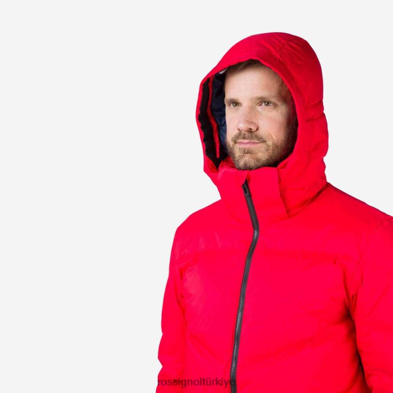Rossignol imza merinos kaz tüyü kayak ceketi Spor kırmızısı erkekler üstler F0TFH443