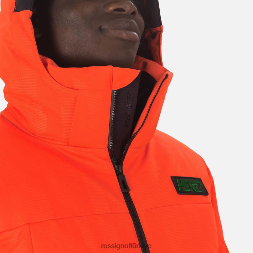 Rossignol kahraman kalkış kayak ceketi neon kırmızısı erkekler üstler F0TFH605