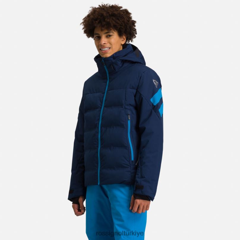 Rossignol kayak ceketi kalkış koyu lacivert erkekler üstler F0TFH130