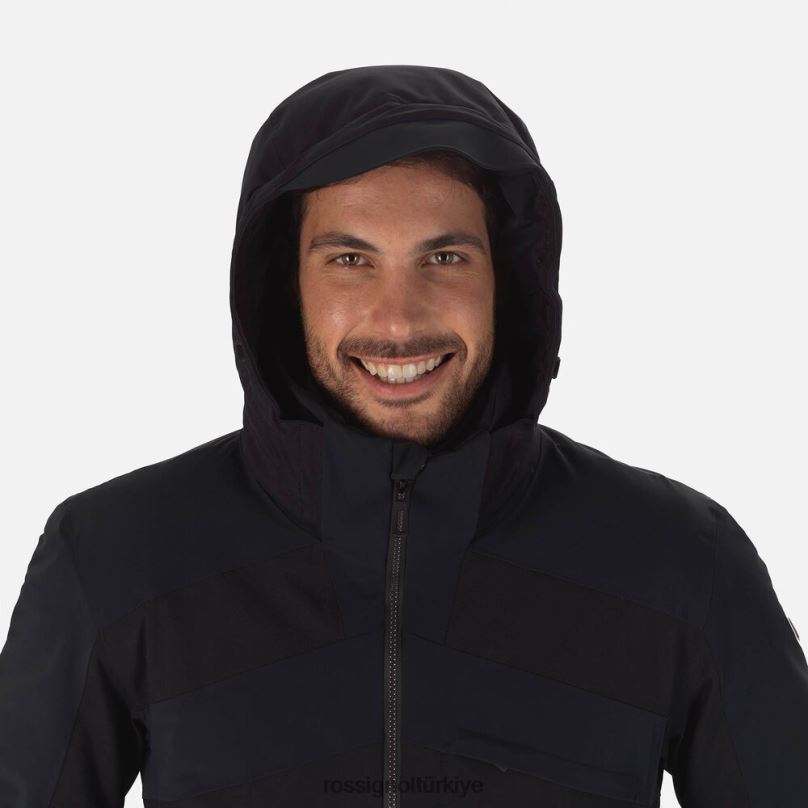 Rossignol reaksiyon merinos kayak ceketi siyah erkekler üstler F0TFH599