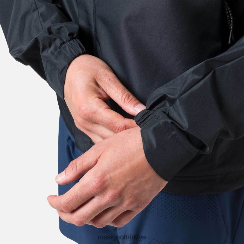 Rossignol aktif yağmurluk siyah erkekler üstler F0TFH264