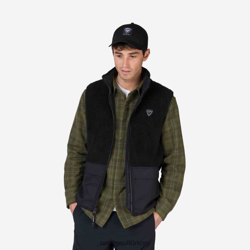 Rossignol polar yelek siyah erkekler üstler F0TFH314