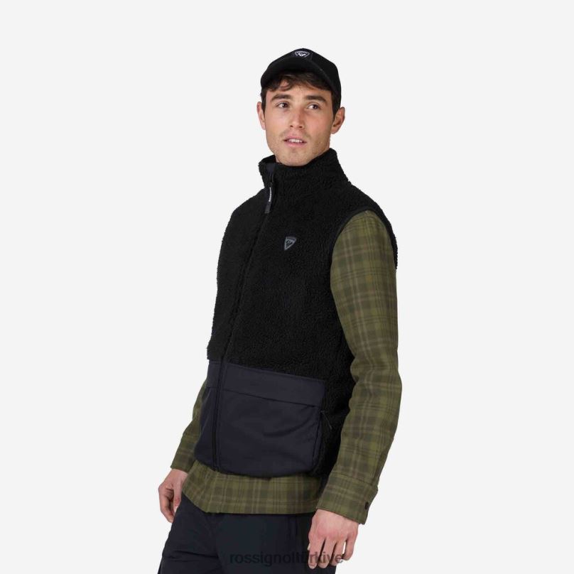 Rossignol polar yelek siyah erkekler üstler F0TFH314