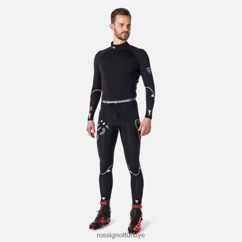 Rossignol infini kompresyon yarış taytı siyah erkekler dipler F0TFH242