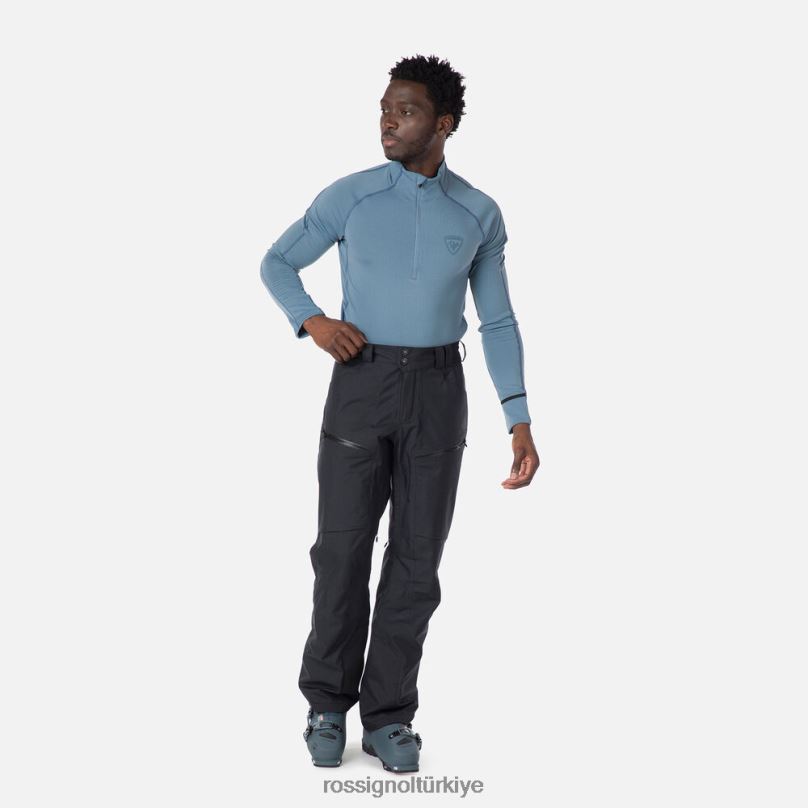 Rossignol skpr üç katmanlı pantolon siyah erkekler dipler F0TFH513