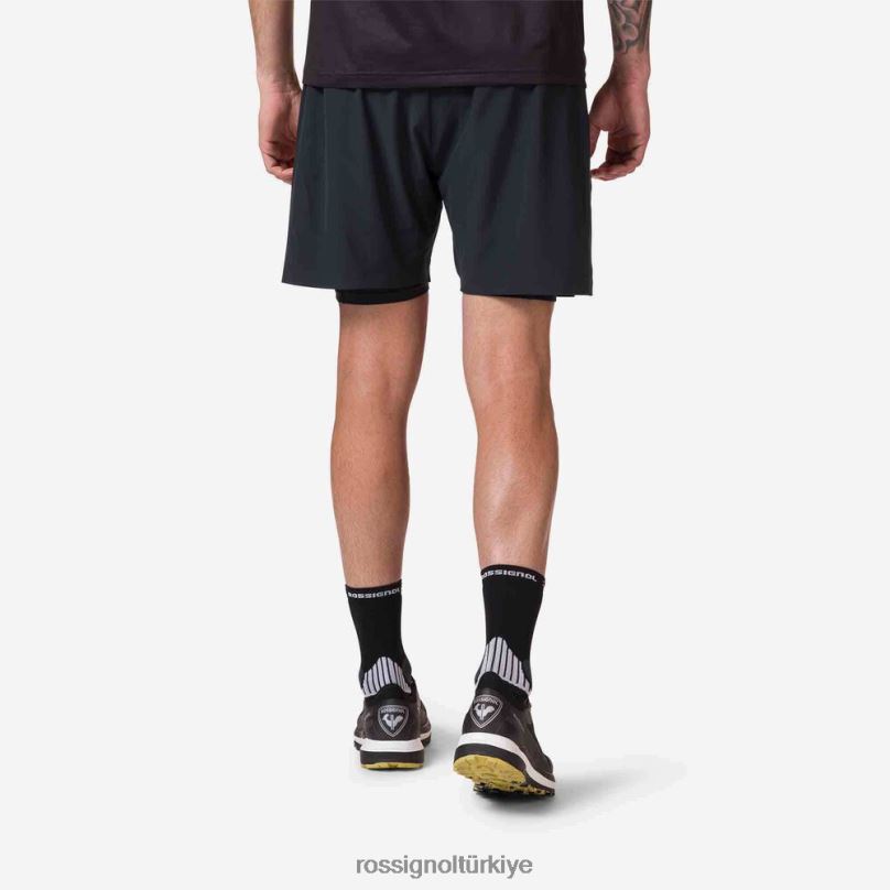 Rossignol koşu şortu siyah erkekler dipler F0TFH135