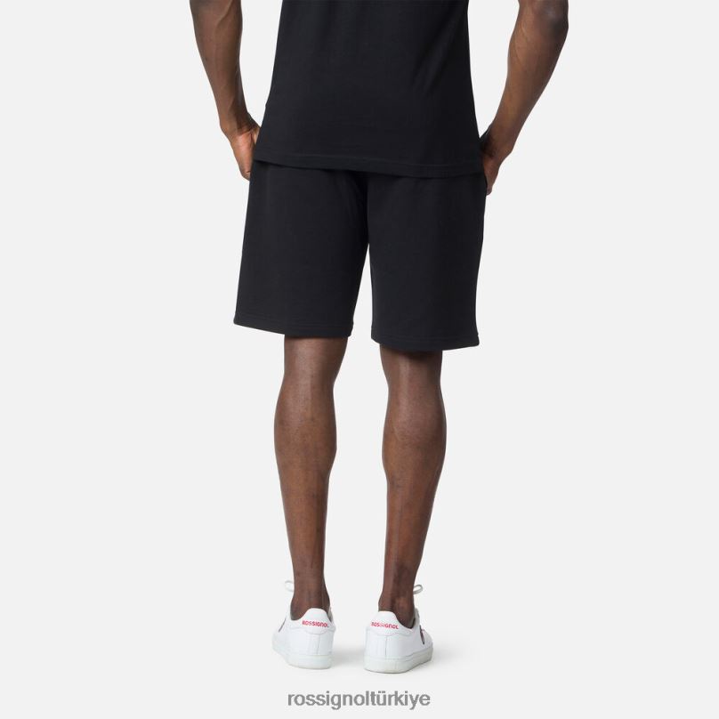 Rossignol logolu pamuklu şort siyah erkekler dipler F0TFH459