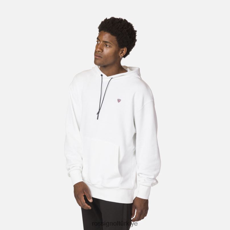 Rossignol kapşonlu tişört beyaz erkekler üstler F0TFH493