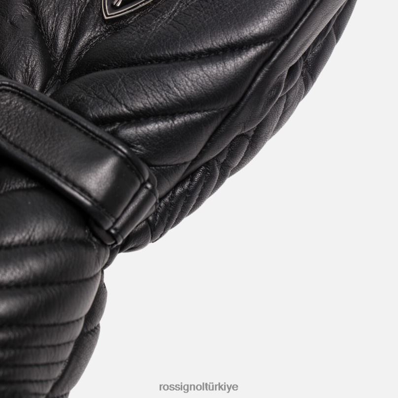 Rossignol deri su geçirmez kayak eldivenlerini seçin siyah kadınlar Aksesuarlar F0TFH761