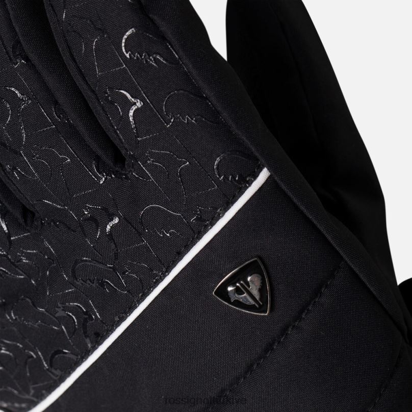 Rossignol günaha su geçirmez kayak eldivenleri siyah kadınlar Aksesuarlar F0TFH729