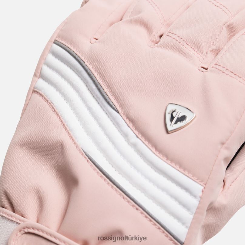 Rossignol safir su geçirmez eldiven pudra pembesi kadınlar Aksesuarlar F0TFH1126