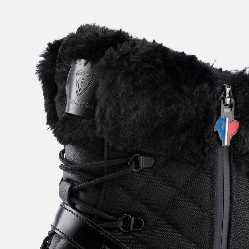 Rossignol 1907 megeve baskı çizmeler siyah kadınlar ayakkabı F0TFH741