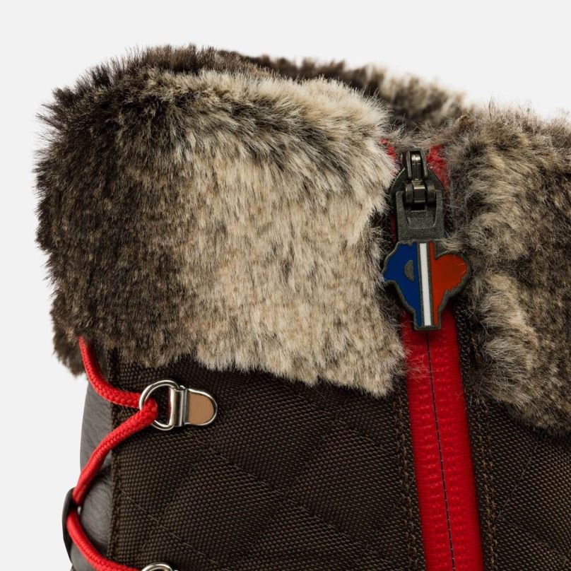 Rossignol 1907 megeve çizmeler kahverengi kadınlar ayakkabı F0TFH773