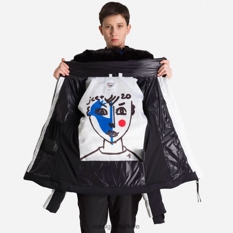 Rossignol jcc ikizler aşağı ceket beyaz kadınlar üstler F0TFH1115