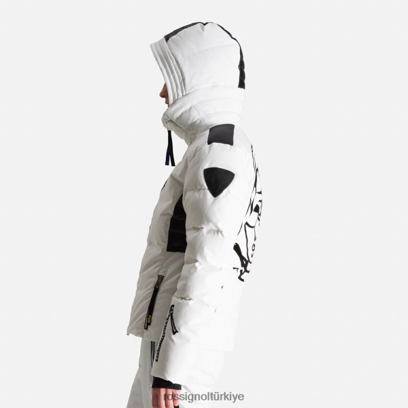 Rossignol jcc yıldız kaz tüyü ceket beyaz kadınlar üstler F0TFH794