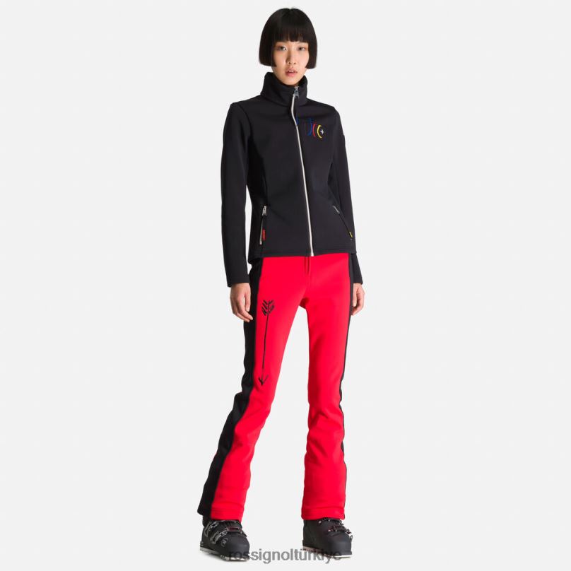 Rossignol jcc brady baskılı yumuşak ceket siyah kadınlar üstler F0TFH996