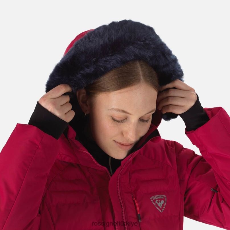 Rossignol Rapide incili kayak ceketi Kiraz kadınlar üstler F0TFH1011