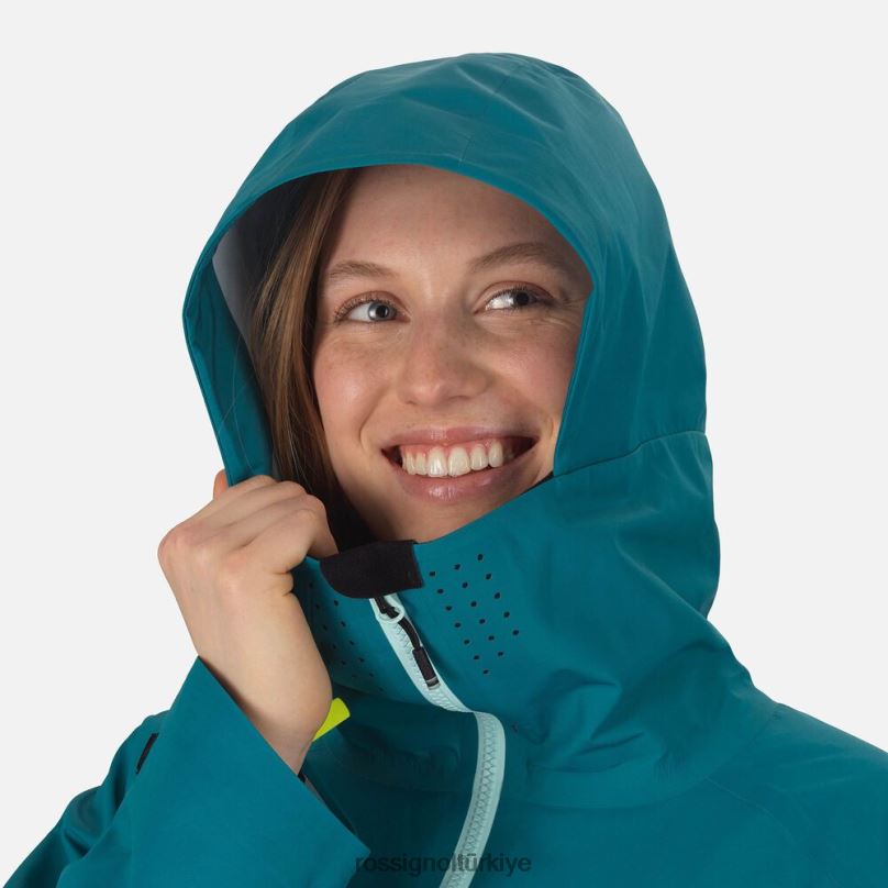 Rossignol atölyenin kayak ceketi koyu zümrüt kadınlar üstler F0TFH1117