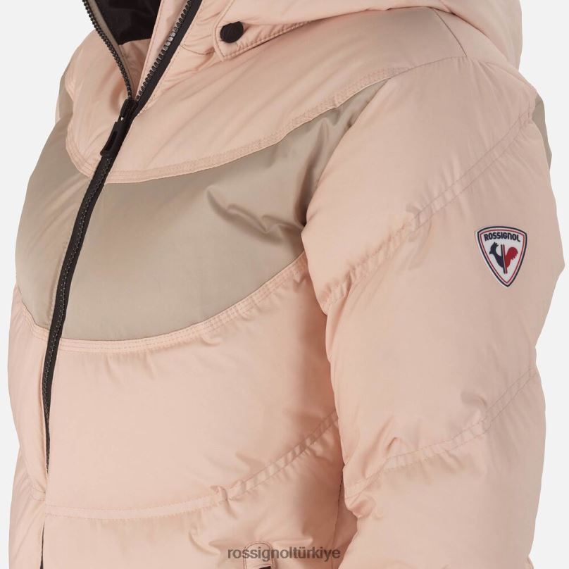 Rossignol imzalı kayak ceketi toz pembe kadınlar üstler F0TFH1070
