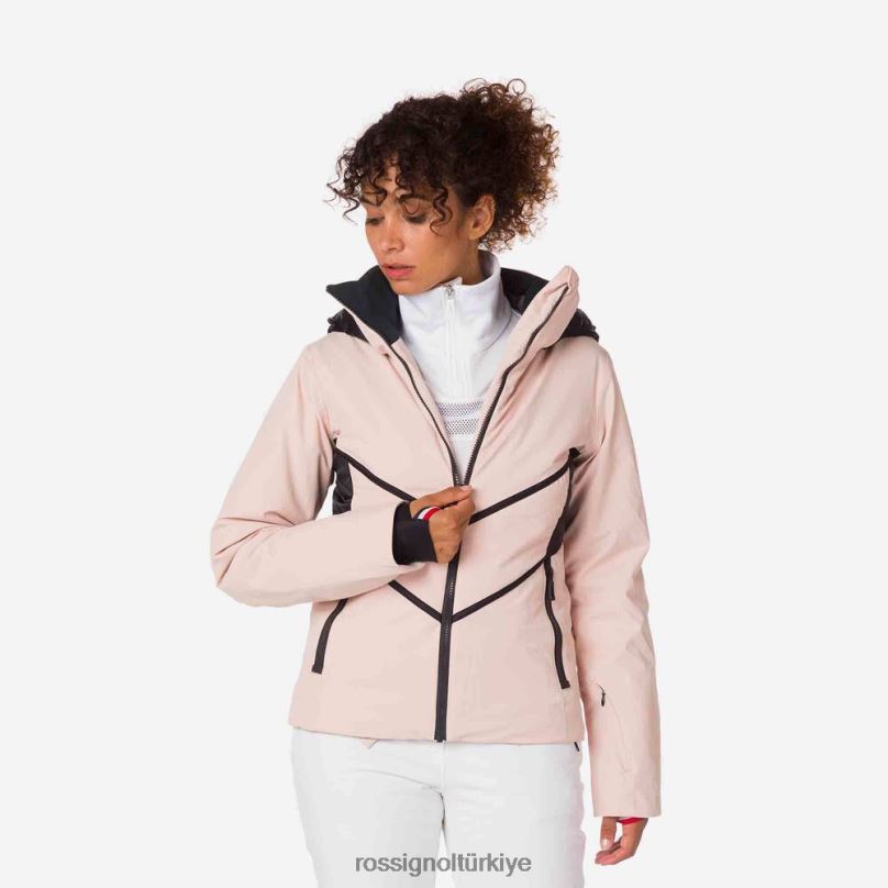 Rossignol reaksiyon merinos kayak ceketi pudra pembesi kadınlar üstler F0TFH1081