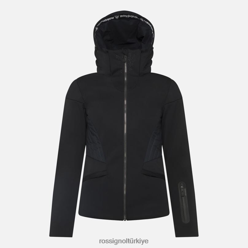 Rossignol softshell düz kayak ceketi siyah kadınlar üstler F0TFH988