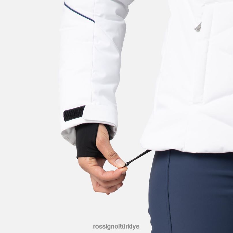 Rossignol staci kayak ceketi beyaz kadınlar üstler F0TFH1030